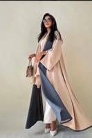 عباية دبل فيس قماش كريب اندونيسي