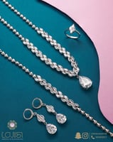 طقم زركون فاخر للمناسبات