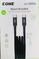 كيبل تايب سي إلى تايب سي بقوة 100 واط 1.2م ماركة E...