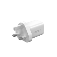 شاحن جداري بمنفذين بقوة إجمالية 33W يدعم تقنية الش...