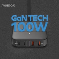 منصة شحن بقوة 100 واط موماكس 4 منافذ