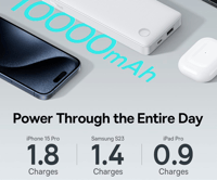 بطارية 10000 ملي امبير بقوة 15 واط ماركة بيسوس