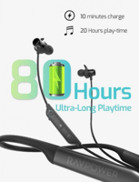 سماعة بلو توث راف باور على العنق 80 ساعة تشغيل