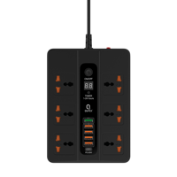 توصيلة كهرباء QUFEX كيوفكس 6 فتحات + 5منافذ USB +...