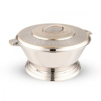 حافظة طعام مصنوعة من الستانلس ستيل - زهرة بلون ذهب...