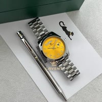 طقم ساعة شبيهة رولكس مع قلم كارتير