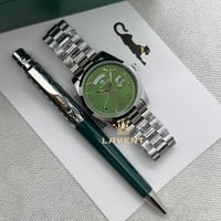 طقم ساعة شبيهة رولكس مع قلم كارتير