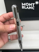قلم مونت بلانك شكسبير فضي كامل