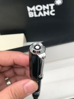 قلم مونت بلانك شكسبير اسود بفضي