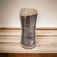 فازة ورود سراميك لون اسود لامع