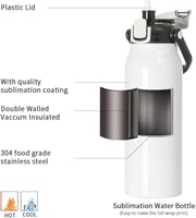 Honor - حافظة سوائل سعة 400ML - ابيض