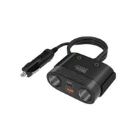 منصة شحن للسيارة بعدة منافذ بقوة 120 واط - أسود -...