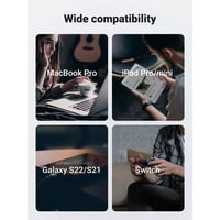 كيبل شحن قماشي من تايب سي إلى تايب سي 100 واط - أس...