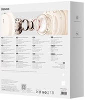 سماعة رأس لاسلكية مع 70 ساعة تشغيل - بيج - Baseus