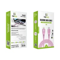 TENPLUS - كيبل سيليكون شحن من تايب سي الى لايتينق...