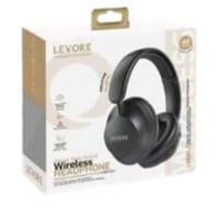 سماعة رأس لاسلكيه تشغيل 45 ساعة - اسود - LEVORE