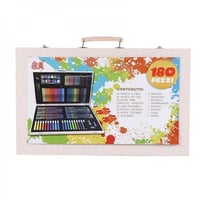 صندوق الرسم والتلوين 180 قطعة