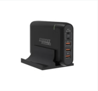 MorePower - منصة شحن بقوة 100 واط ب 3 منافذ USB و...