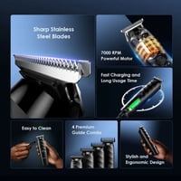 Oraimo - ماكينة حلاقة كهربائية لاسلكية مع أربع مشا...