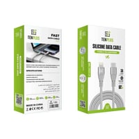 TENPLUS - كيبل سيليكون شحن من تايب سي الى لايتينق...