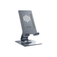 حامل المنيوم للهاتف Fold Stand قابل للدوران - فضي...