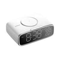 ساعة رقمية مع شاحن لاسلكي ومكبر صوت Q.CLOCK5 - أبي...