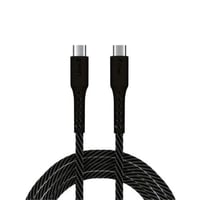 كيبل من تايب سي الى تايب سي - قماش أسود - LionX