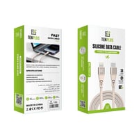 TENPLUS - كيبل سيليكون شحن من تايب سي الى لايتينق...