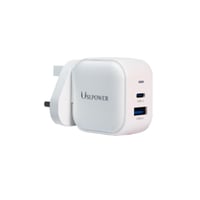 فيش جداري منفذين يو اس بي وتايب سي بقوة 38 واط - U...