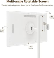 TAKTIK FLOOR-شاشة متنقلة اندرويد لمس ذكية مع ستاند...