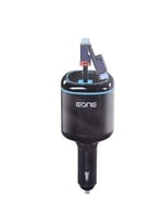 E-ONE - شاحن سيارة بقوة 60 واط مع كيبل مدمج