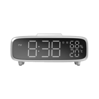 ساعة رقمية مع شاحن لاسلكي ومكبر صوت Q.CLOCK5 - أبي...