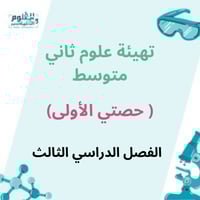 تهيئة المنهج علوم ثاني متوسط ( حصتي الأولى ) مع عر...
