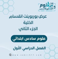 عرض بوربوينت انقسام الخلية علوم سادس ابتدائي الجزء...