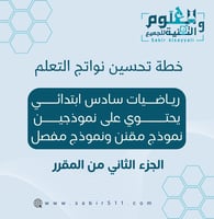 خطة تحسين نواتج التعلم نافس رياضيات سادس ابتدائـي...