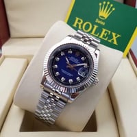 ساعة رولكس رجالي ستانلس ستيل ازرق