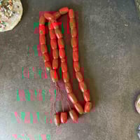 سبحة حجر المرجان البرميلي اليمني الطبيعي – طاقة ال...