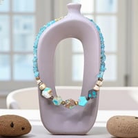 قلادة اللاريمار والزبرجد وعين النمر واليشب – تناغم...