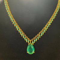 قطعة فريدة من الفضة مطلية بالذهب متألقة بأحجار الأ...