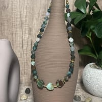 قلادة العقيق حجر الدم والكريسوبريسي – قوة وتجدد بل...