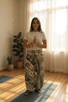 شروال قطن كشميري بطبعة التاي داي