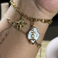 أسورة عين النمر والجاسبر والهيماتيت مع تشارم اللؤل...