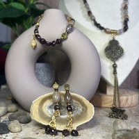 قلادة العقيق وجذر الياقوت مع تعليقة – قوة الطبيعة...