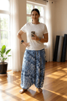 شروال تاي داي أزرق قطن كشميري