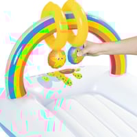 فرشة طفل نفخ مع ملاهي وجوانب