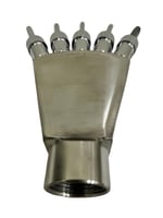 فوهة نافورة كف ستيل