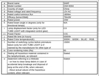 كشاف مسبح ملون فلات بلاستيك