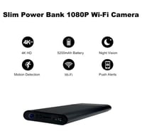 كاميرا صغيره مخفيه شكل باور بنك احترافيه واي فاي ب...