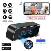 كاميرا مخفيه شكل منبه ساعه wifi
