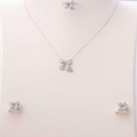 طقم ذهب أبيض ناعم موديل باسكال